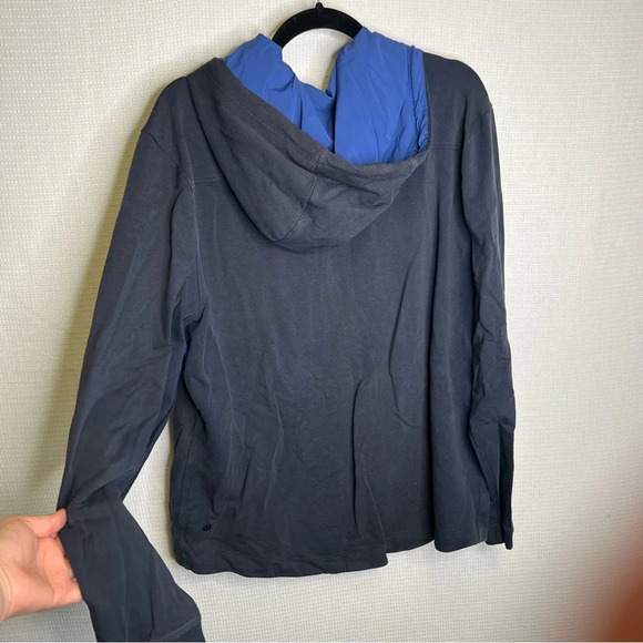 Lululemon Men’s Dispatch Full Zip Hoodie Jacket Blue And Navy Running‎ Active XL - Picture 3 of 7